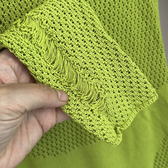 Mucri NWT Deep Scoop Neck Knitted Maxi Dress Stretch In Fig Leaf Size XL - Picture 6 of 16